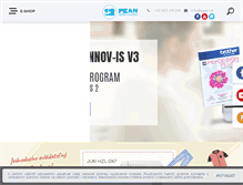 Tablet Screenshot of pean.sk